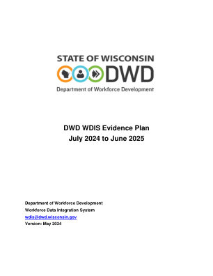DWD WDIS 证据计划 2024 年 7 月至 2025 年 6 月